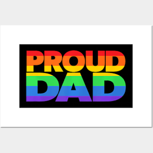 Gay Pride LGBTQIA Proud Dad LGBT Parent Pride Dad Posters and Art